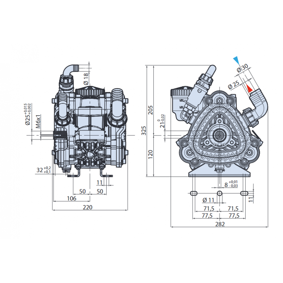 Мембранный насос AR 75 bp SP NBR арт. 33185