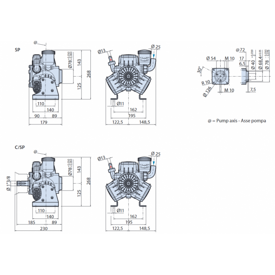 Мембранный насос AR 303 SP арт. 235