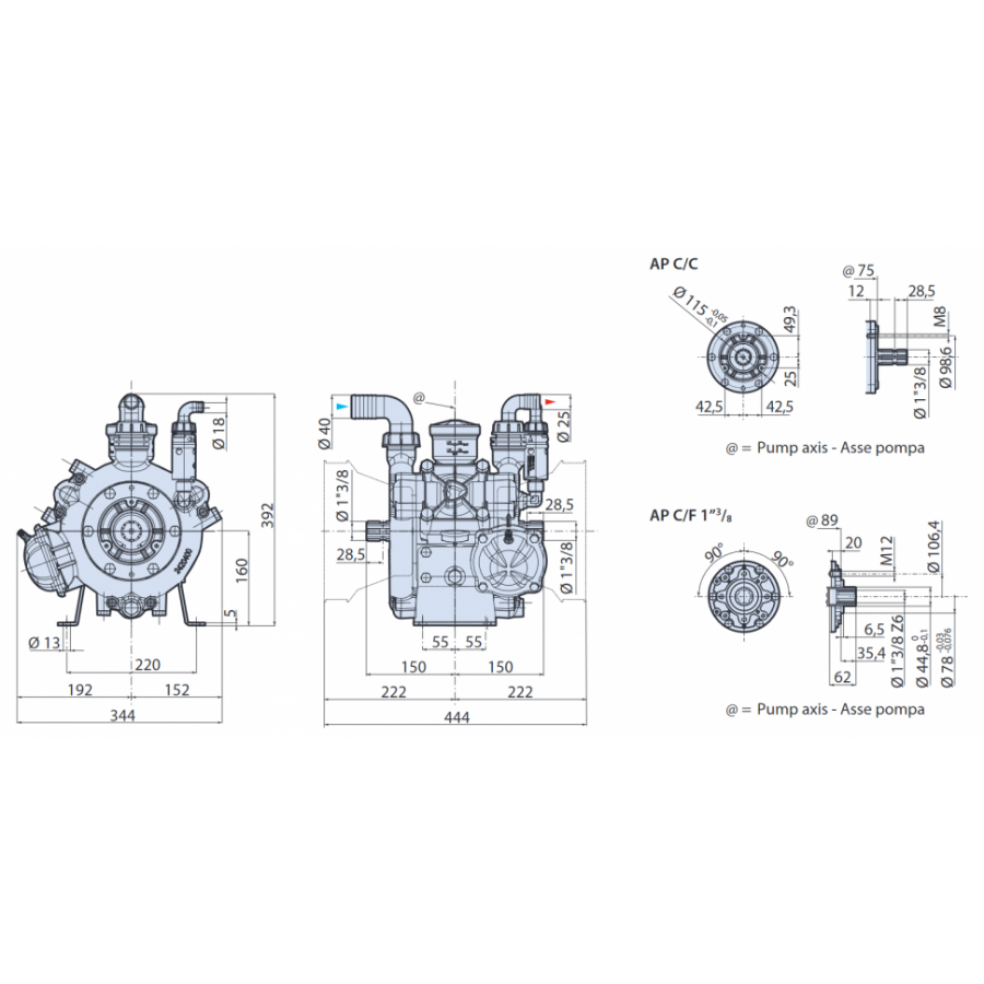 Мембранный насос AR 145 bp C/C BlueFlex™ арт. 32032