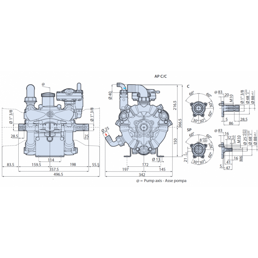 Мембранный насос AR 120 LFP SP арт. 32020