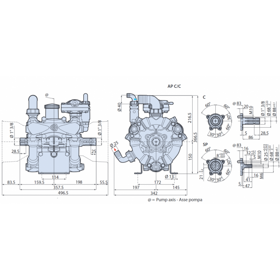 Мембранный насос AR 140 bp C арт. 1264