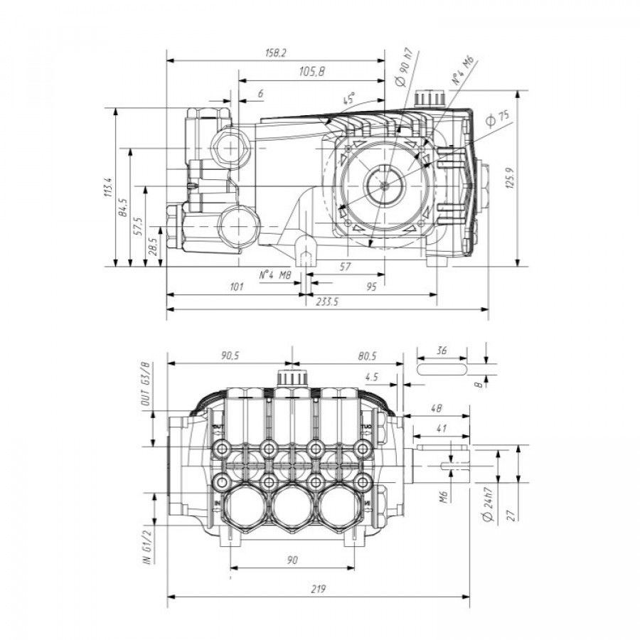 Насос Titan FAB1520R Насос Titan FAB1520R