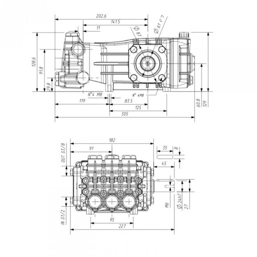 Насос Titan FBB1520R Насос Titan FBB1520R