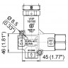 Регулятор давления Mecline VHP 18/160 (180бар, 160л/мин, 3/4г-3/4г, By-pass 3/4г, лат)